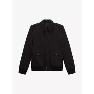 The Kooples NEW Plain Lento Spread Collar Jacket Black Size‎ Small MSRP $415